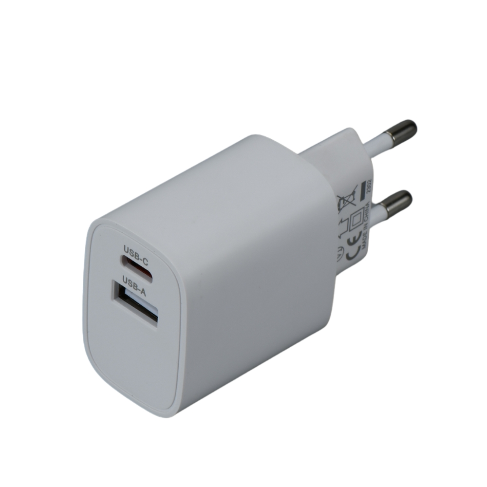 iGET PA20 - napájací adaptér USB-A (10 W) a USB-C (20 W), univerzálny