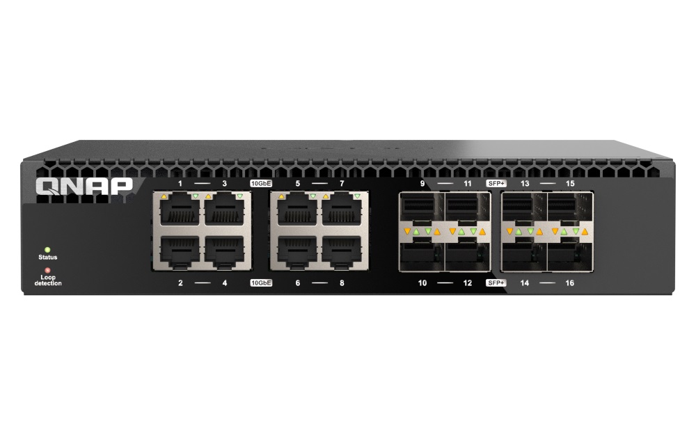 QNAP switch QSW-3216R-8S8T (8x 10G GbE porty + 8x 10G SFP+ porty, polo