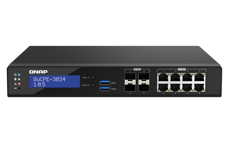 QNAP NVPE zařízení QuCPE-3034-C3758R-16G (4core C3758R 2,4GHz, 16GB RA