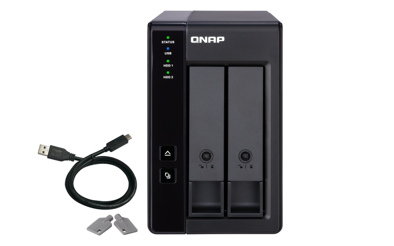 QNAP TR-002 rozšiřovací jednotka pro PC či QNAP NAS (2x SATA / 1x USB