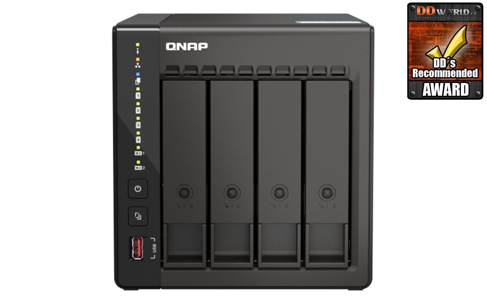 QNAP TS-453E-8G (4core 2,6GHz, 8GB RAM, 4x SATA, 2x M.2 NVMe slot, 2x