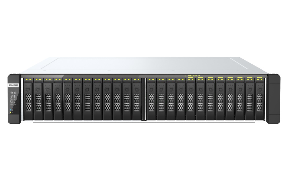 QNAP TDS-h2489FU-4314-1TB (2x Xeon, 1TB ECC RAM, 24x 2,5" SATA, 2x M.2