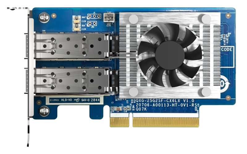 QNAP QXG-25G2SF-CX6 - 25GbE (2porty) PCIe karta; nízký profil; PCIe Ge