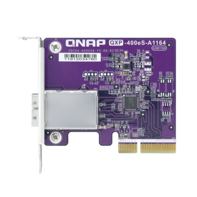 QNAP 1-port SFF-8088 SATA host bus adapter, 4 x SATA 6Gb/s , PCIe 3.0