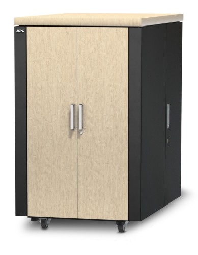 NetShelter CX 24U Secure Soundproofed Server Room in a Box Enclosure I