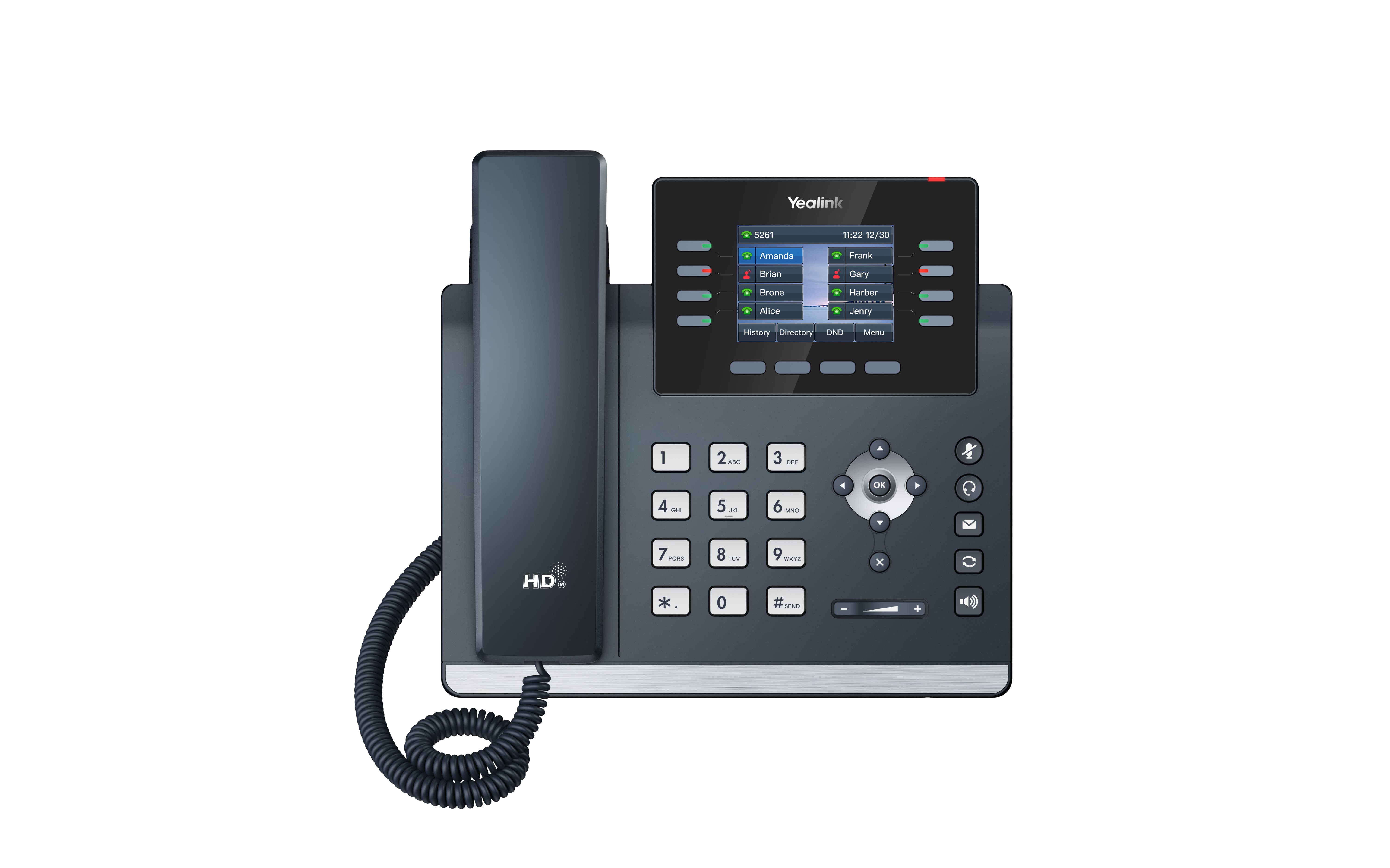 Yealink SIP-T44W SIP telefon, PoE, 2,8" 320x240 LCD, 21 prog.tl.,Wi-Fi
