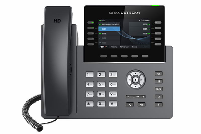 Grandstream GRP2615 SIP telefon, 4.3" TFT bar. displej, 5 SIP účtů, 10