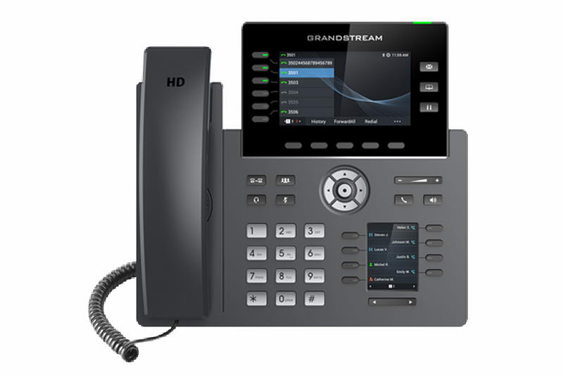 Grandstream GRP2616 SIP telefon, 2xdisplej, 4.3" a 2.4", 6 SIP účty, 2