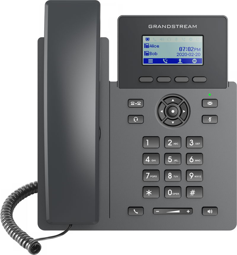 Grandstream GRP2601 SIP telefon, 2,21" LCD displej, 2 SIP účty, 2x100M