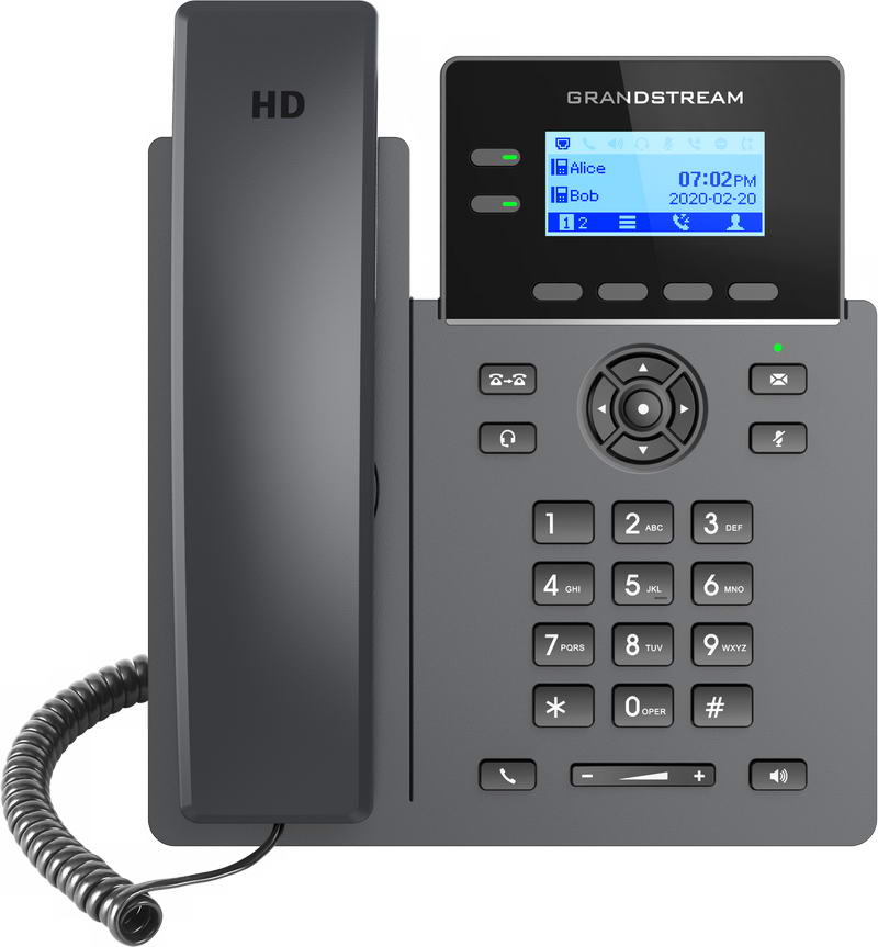 Grandstream GRP2602 SIP telefon, 2,21" LCD podsv. displej, 4 SIP účty,