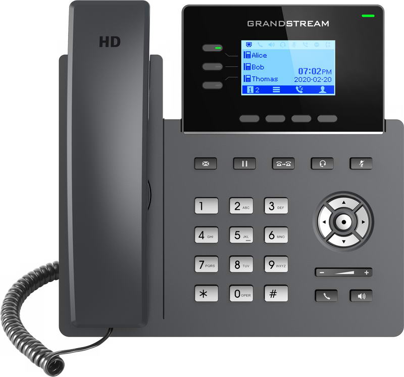 Grandstream GRP2603 SIP telefon, 2,48" LCD podsv. displej, 6 SIP účty,