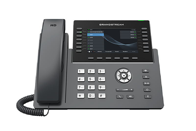 Grandstream GRP2650 SIP telefon, 5" bar.displej, 6 SIP účty, 14 pr. tl