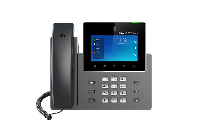 Grandstream GXV3450 SIP video telefon, 5"IPS bar.dot.displ., 16 SIP úč