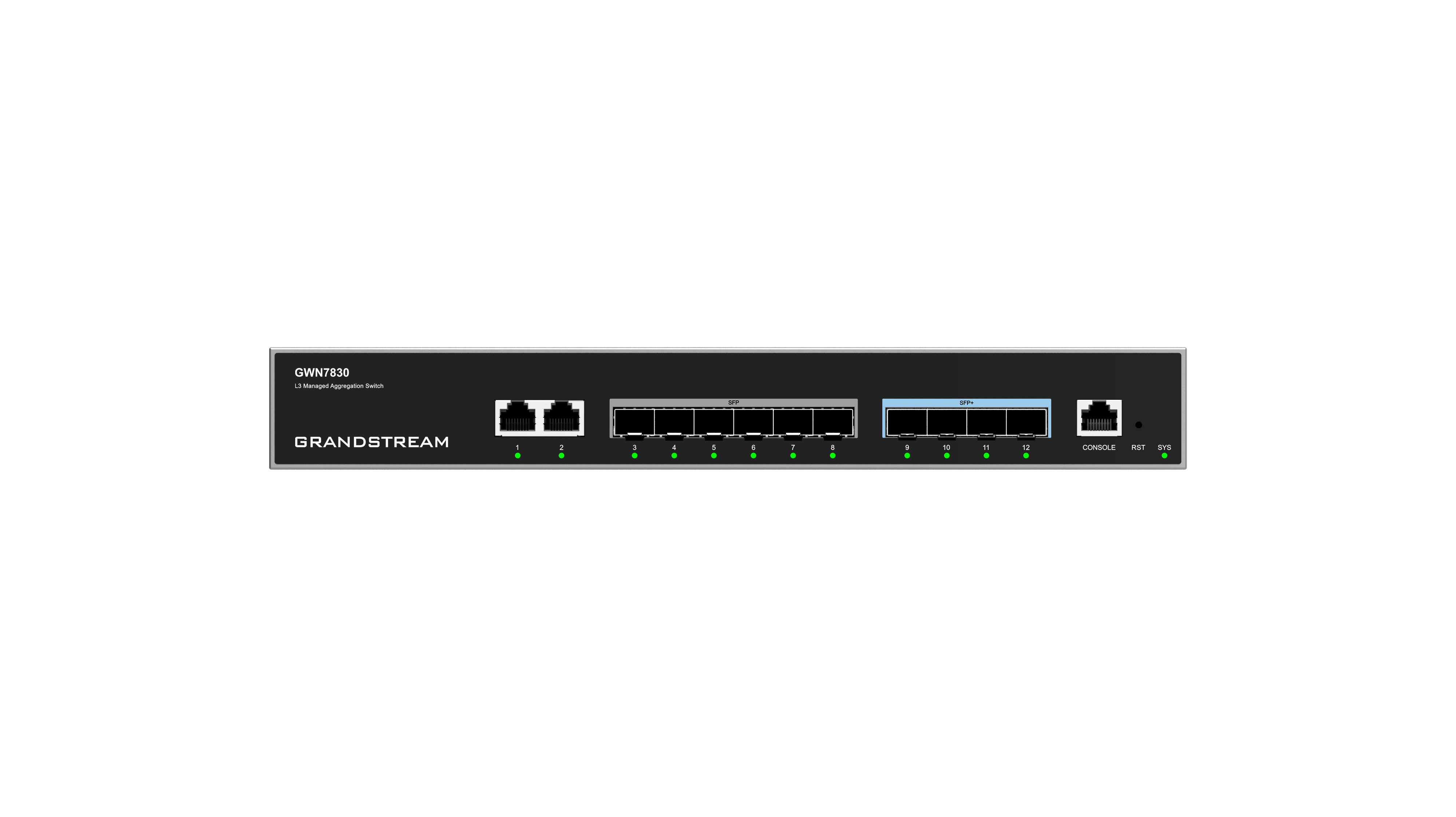 Grandstream GWN7830 Layer 3 Managed Network Switch 6 SFP / 4 SFP+ / 2