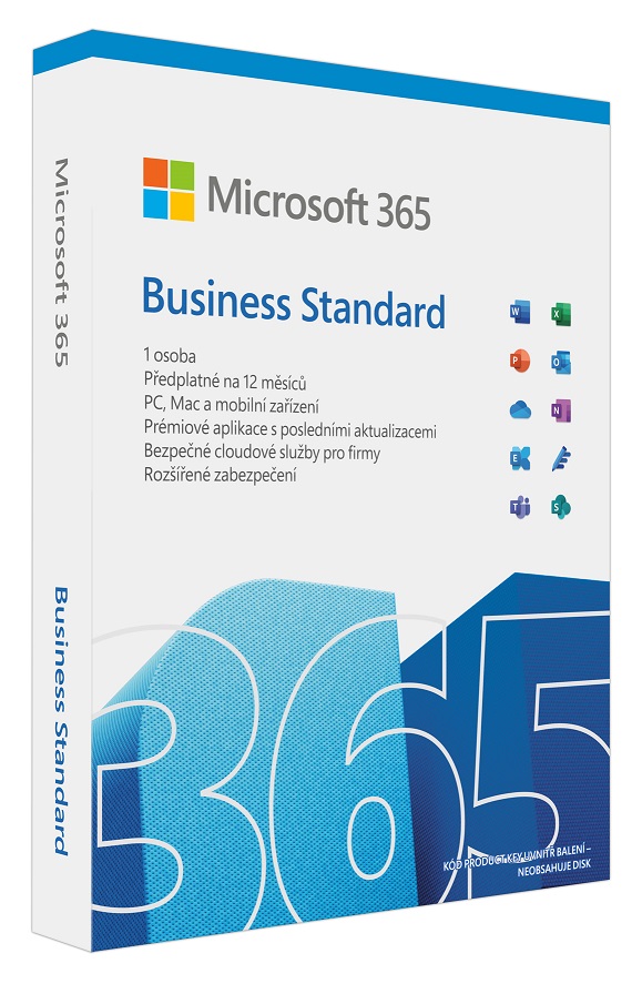 Microsoft 365 Business Standard P8 Mac/Win Eng