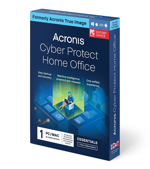 Acronis Cyber Protect Home Office Essentials Subscription 1 Computer -