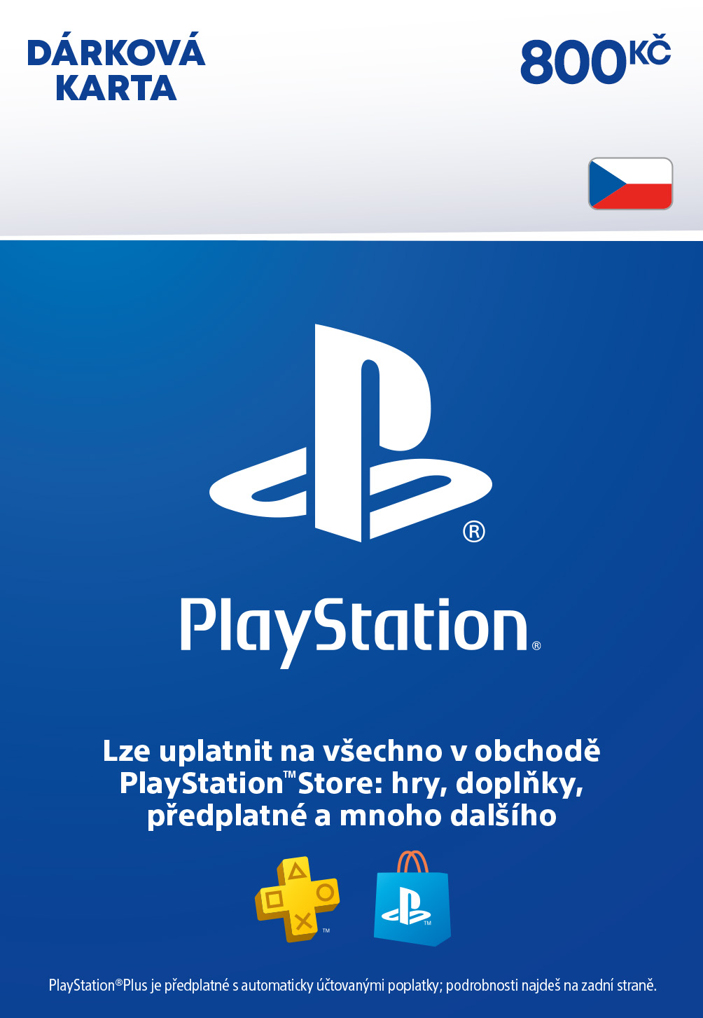 ESD CZ - PlayStation Store el. peňaženka - 800 Kč