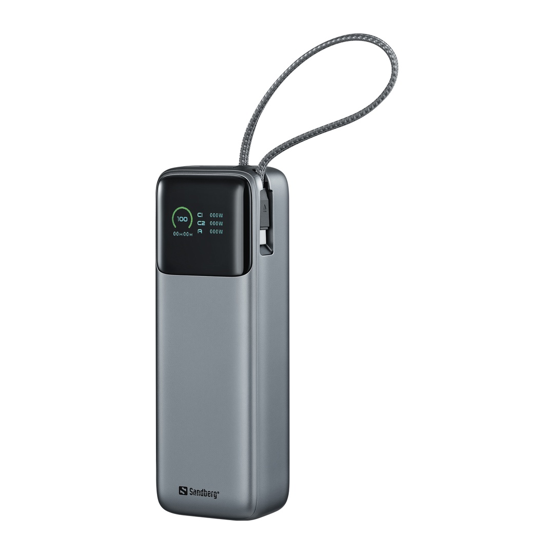Sandberg All-in1 Powerbank 20000 mAh PD 130W, powerbanka s USB-C káblo
