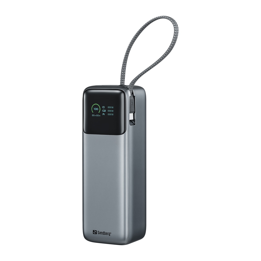 Sandberg All-in1 Powerbank 27000 mAh PD 240W, powerbanka s USB-C káblo