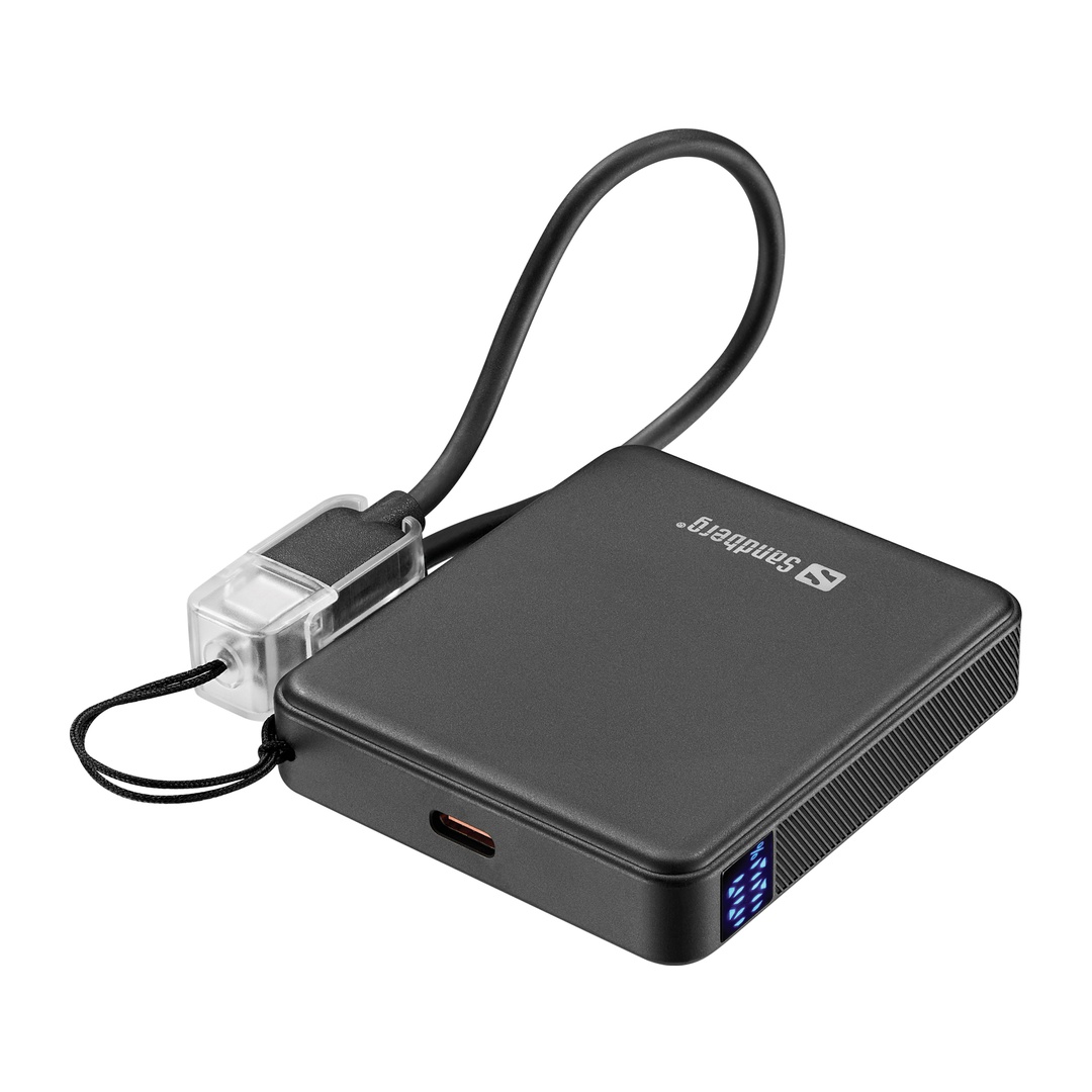 Sandberg Nano Powerbank 5000 mAh PD20W, kompaktná powerbanka s USB-C k