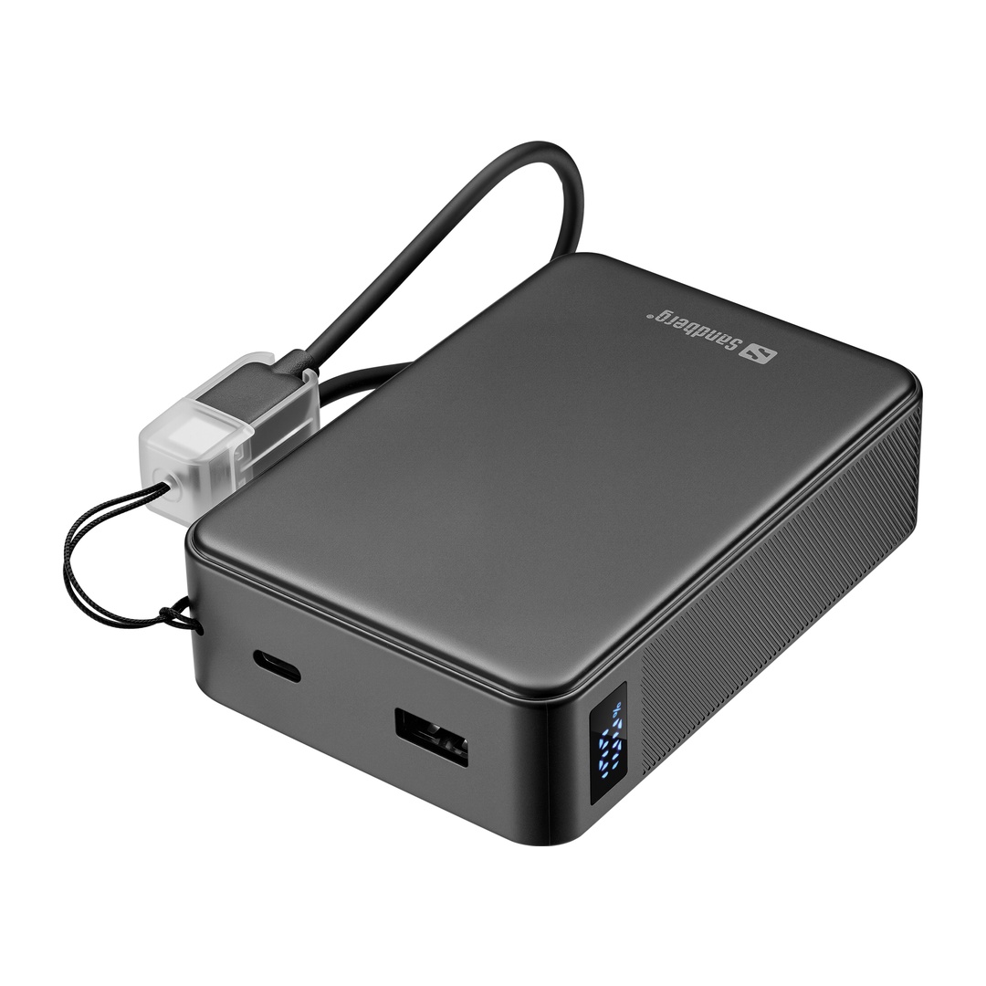 Sandberg Nano Powerbank 20000 mAh PD20W, kompaktná powerbanka s USB-C