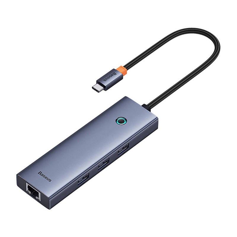Baseus hub Ultra Joy USB 6v1 (USB-C/1xHDMI4K30Hz/3xUSB 3.0/1xPD/RJ45)