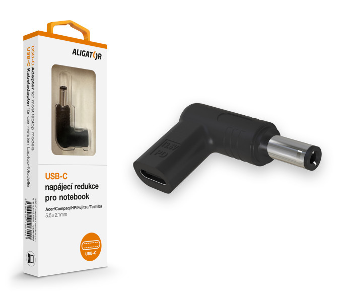 Aligator USB-C napájacia redukcia 5,5 x 2,1 mm pre notebooky Acer/Comp