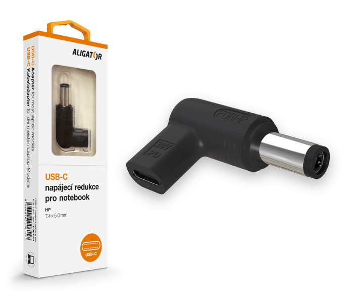 Aligator USB-C napájacia redukcia 7,4 x 5,0 mm pre notebooky HP