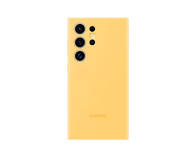 Samsung Silikonový zadní kryt S24 Ultra Yellow