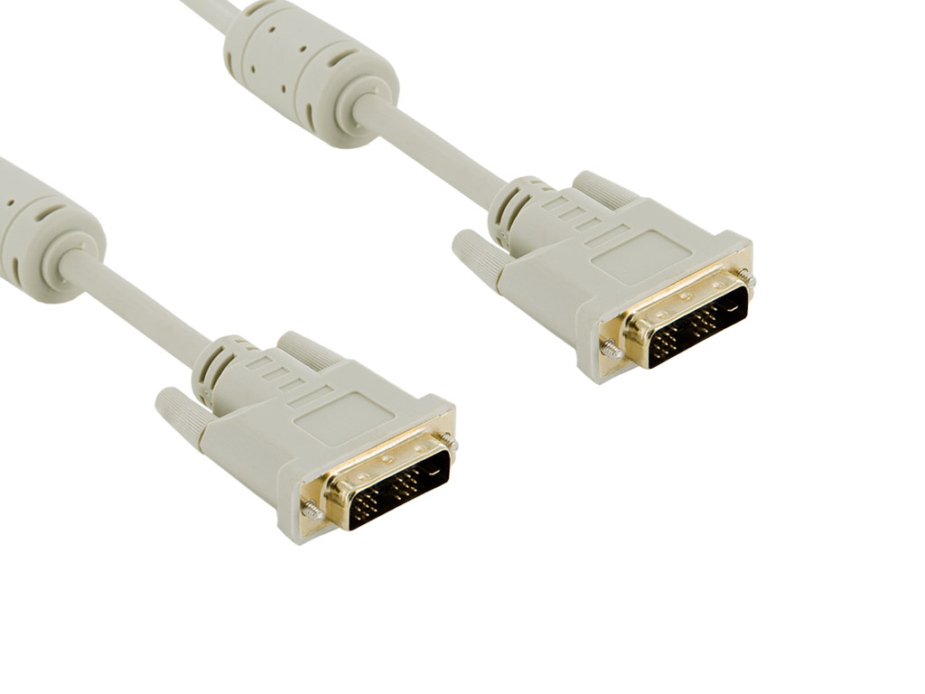 4World Kabel DVI-D 18+1M-18+1M 3.0m Gray
