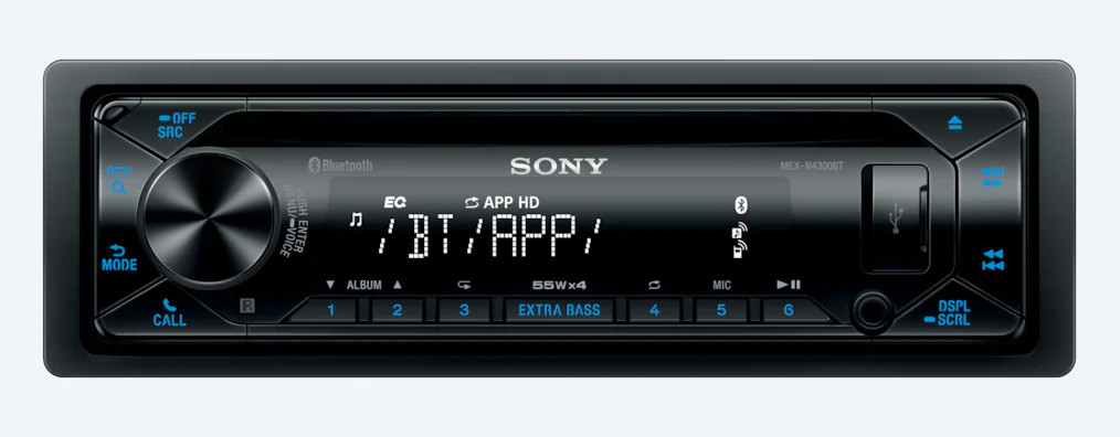 Sony přehrávač do auta MEX-N4300BT, BT, NFC,AUX,CD