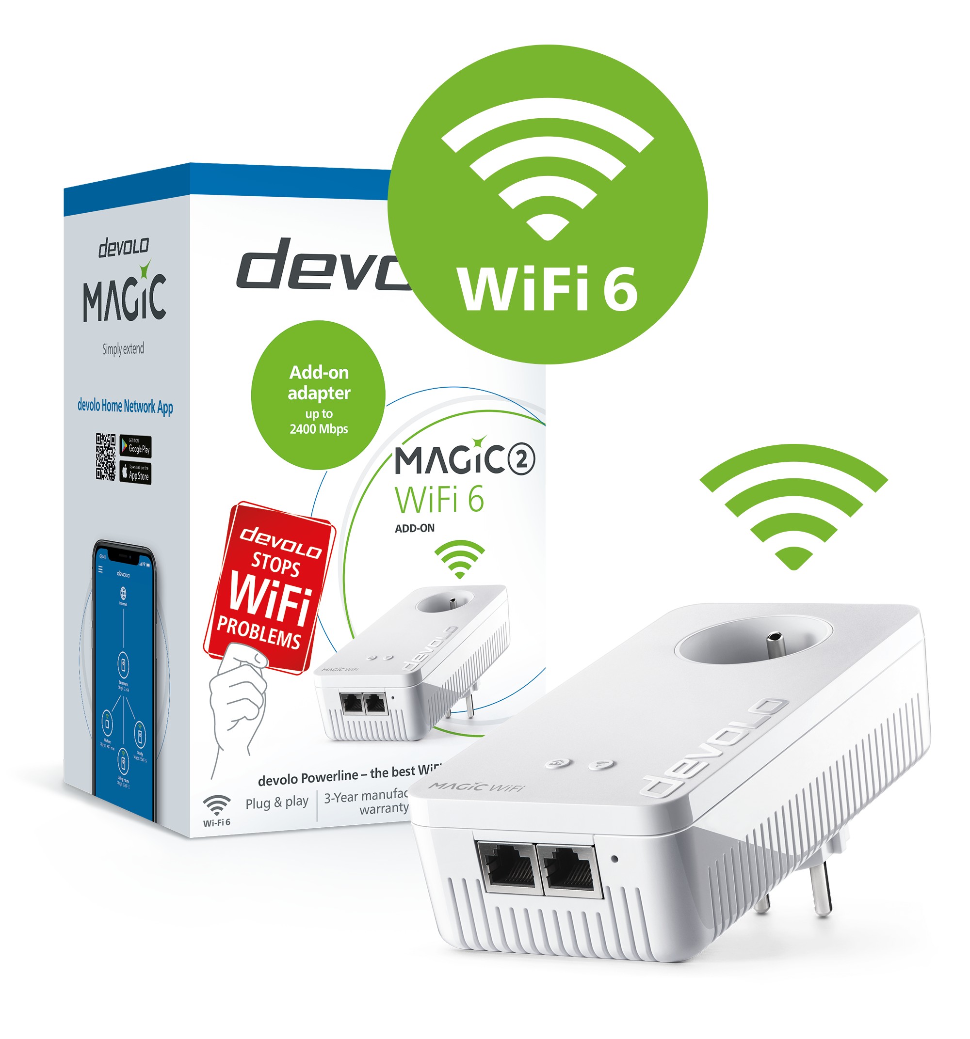Devolo Magic 2 WiFi 6 Addition rozšiřující modul 2400 Mbps