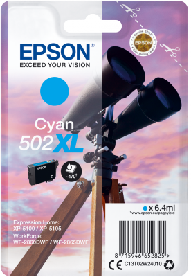 EPSON singlepack,Cyan 502XL,Ink,XL