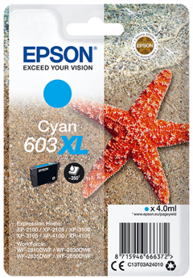EPSON siglepack, Cyan 603XL
