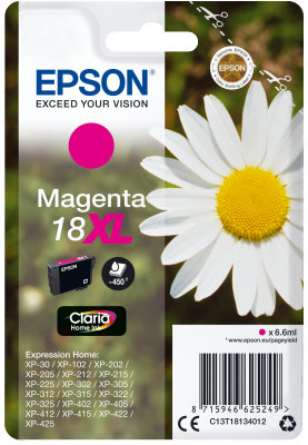 Epson Singlepack Magenta 18XL Claria Home Ink