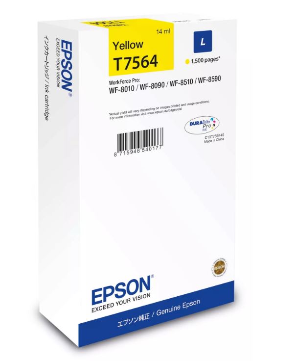 Epson Ink cartridge Yellow DURABrite Pro, size L