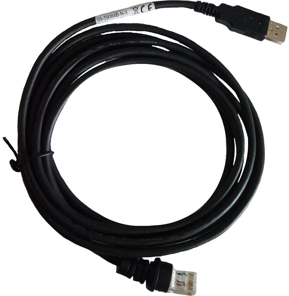 USB kabel pro MK3780,71xx: USB, black, Type A, 2.9m (9.5’), straight,