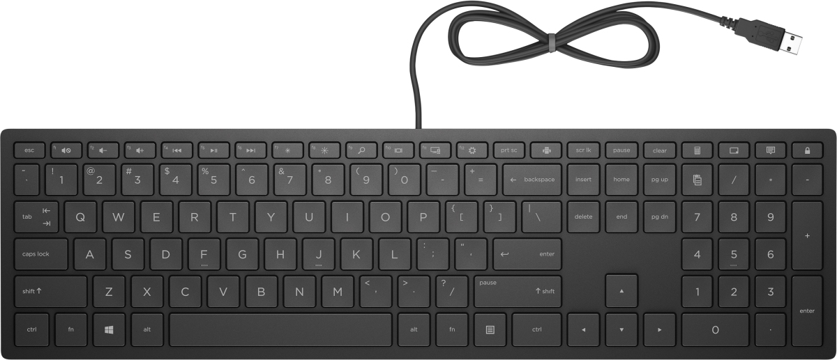 HP Pavilion Keyboard 300/Drátová USB/UK-Layout/Černá