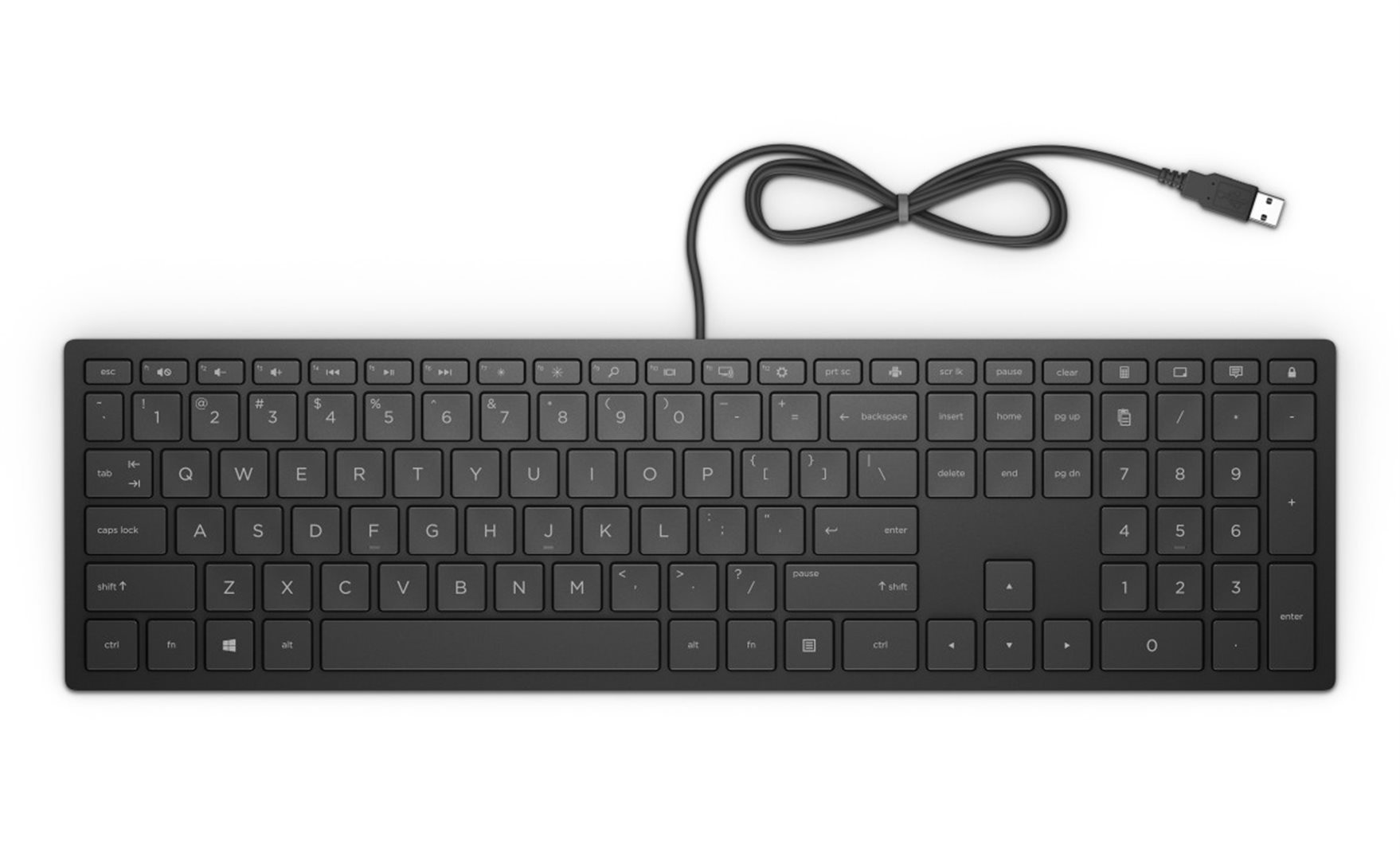 HP Pavilion Keyboard 300/Drátová USB/DE-Layout/Černá