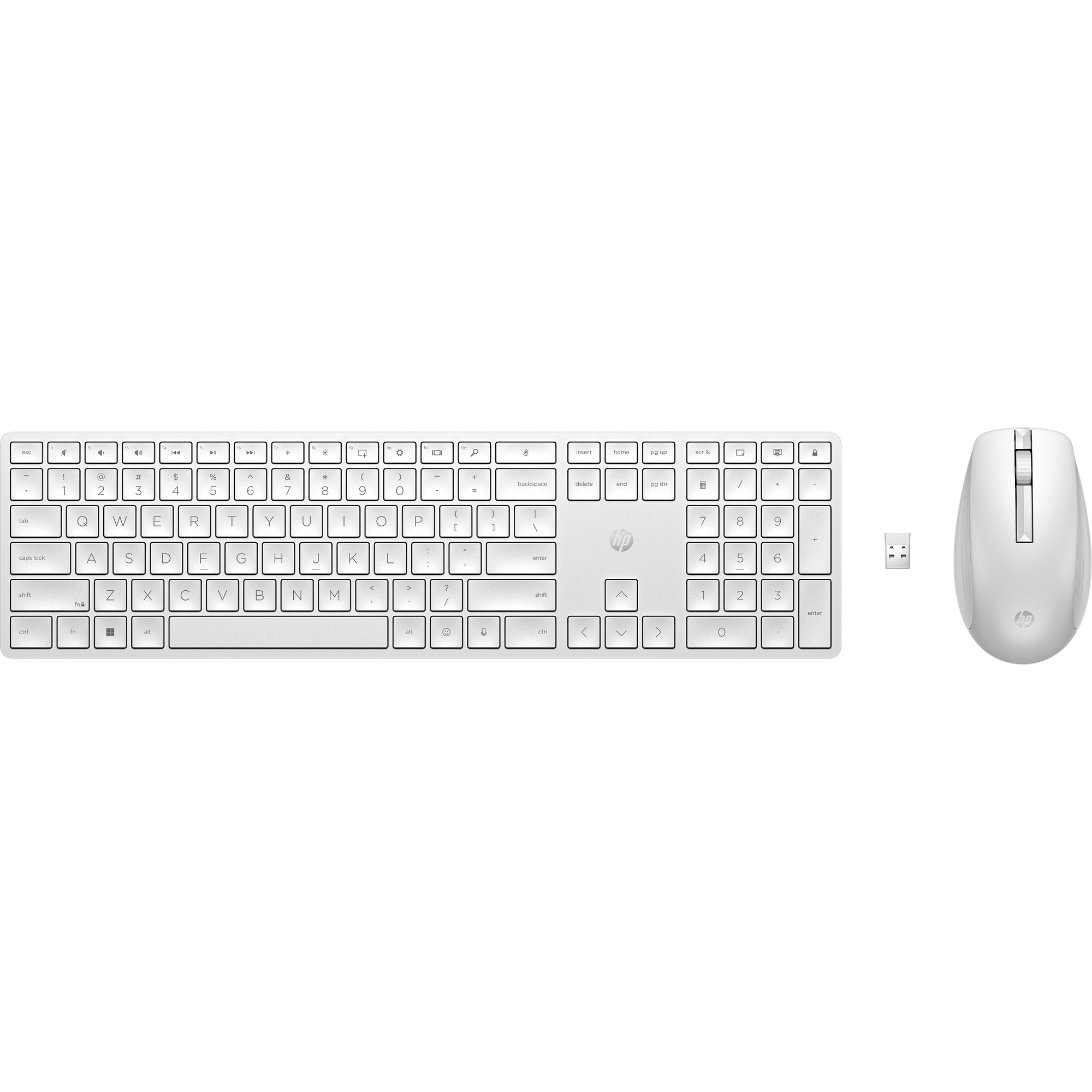 HP 650 Bezdrátová klávesnice a myš - bílá