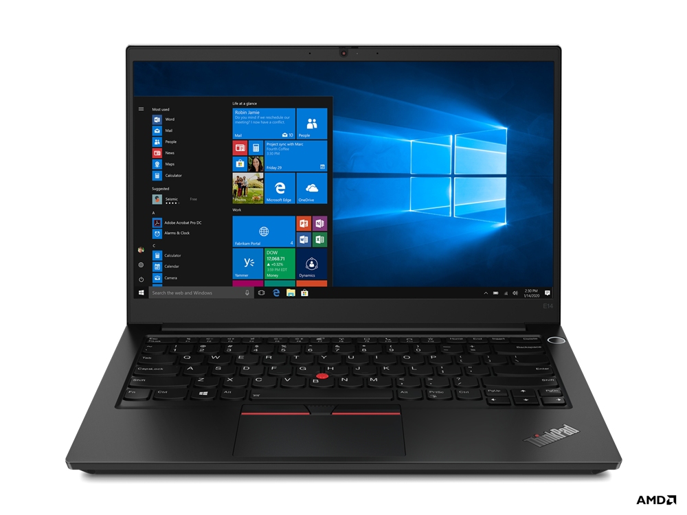 Lenovo ThinkPad E/E14 Gen 2/R5-4500U/14"/FHD/8GB/256GB SSD/AMD int/W10P/Black/3R