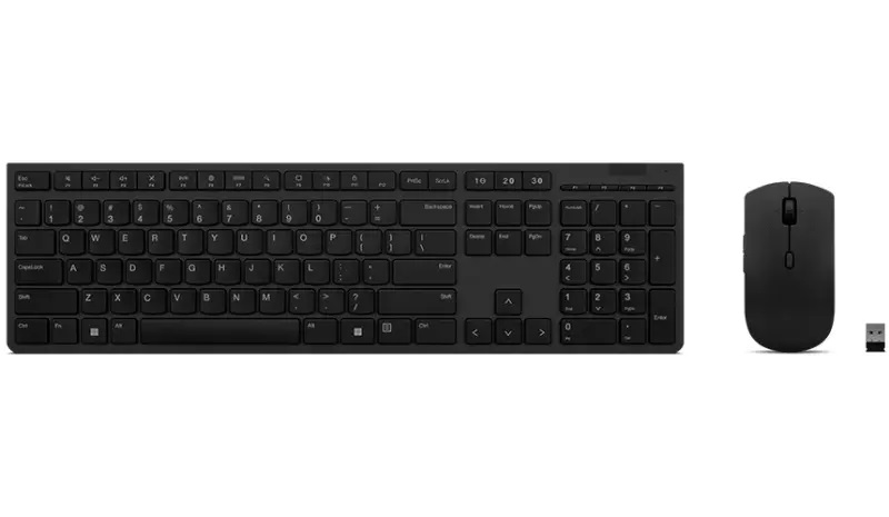 Lenovo Professional Wireless Rechargeable Keyboard and Mouse Combo Cze