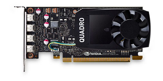 ThinkStation Nvidia Quadro P1000 4GB GDDR5 Mini DP * 4 Graphics Card w