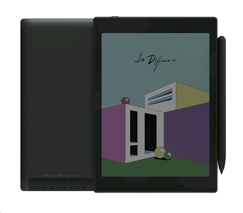 E-book ONYX BOOX TAB MINI C, černá, 7,8", 64GB, Bluetooth, Android 11.